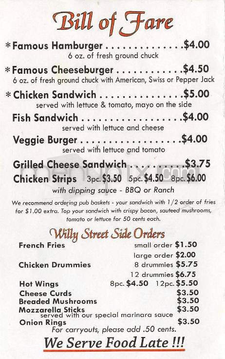Menu page 2