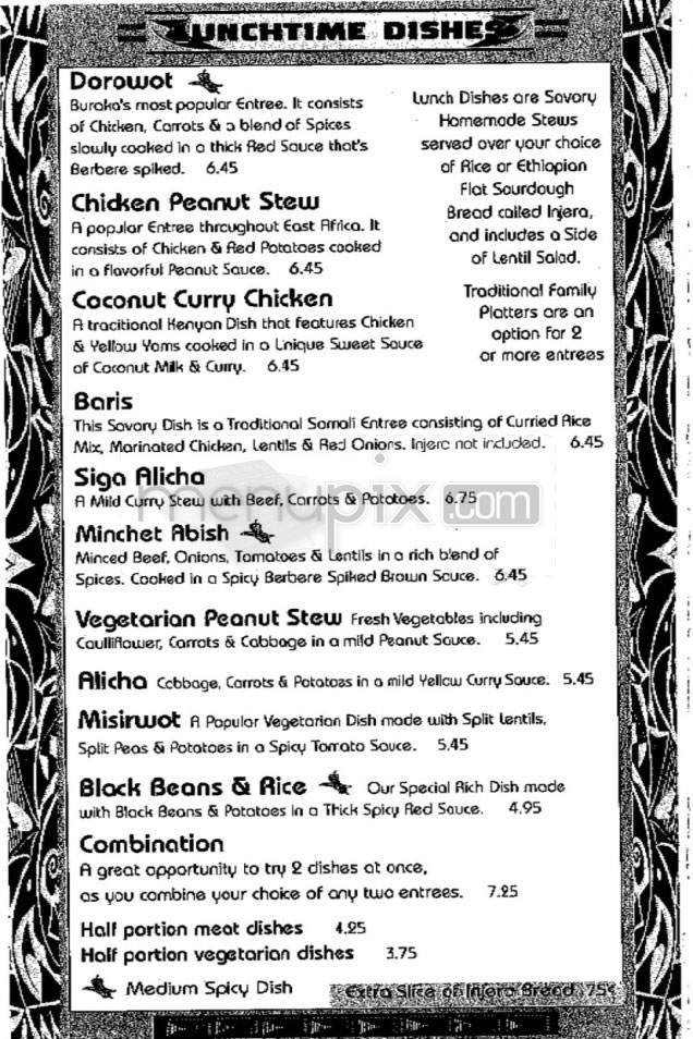 Menu page 1