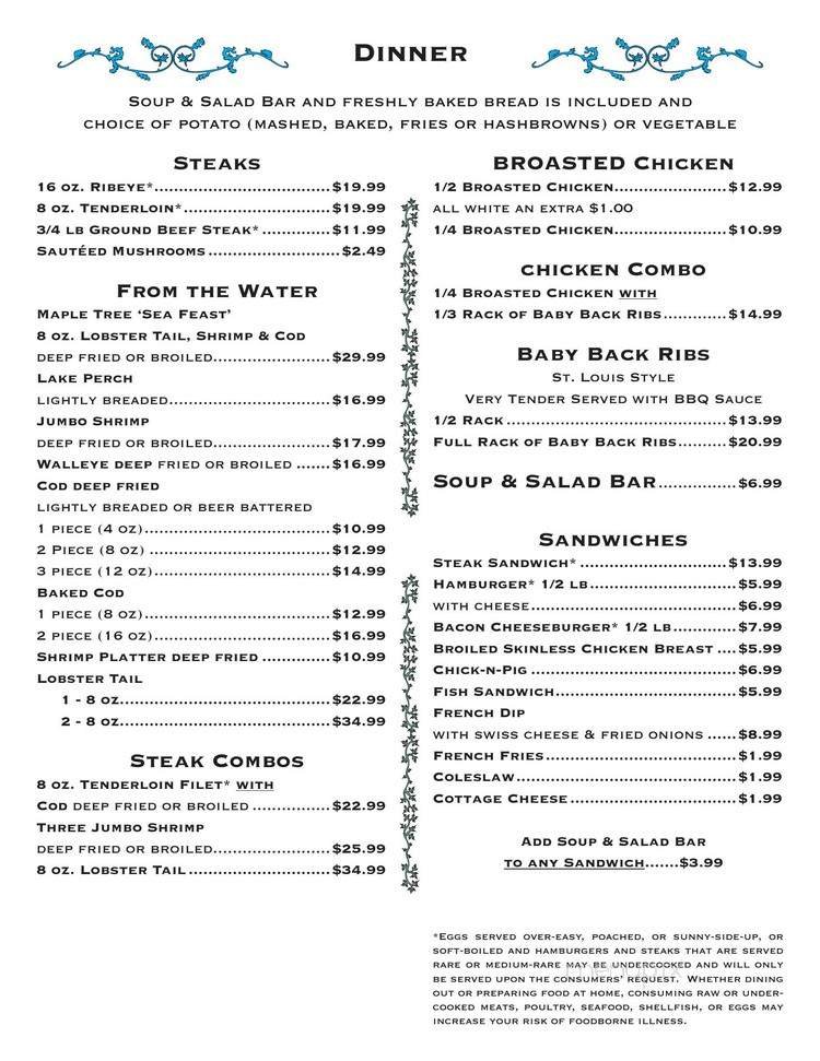 Menu page 2