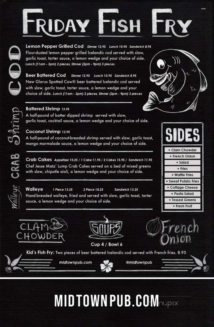 Menu page 1