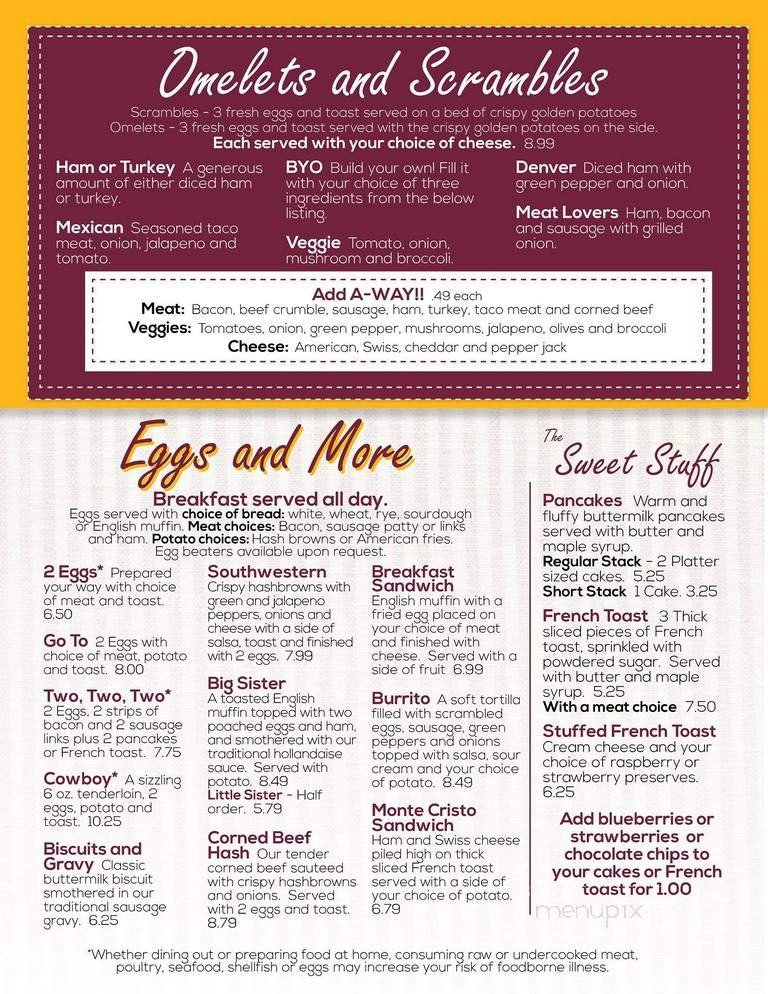Menu page 2