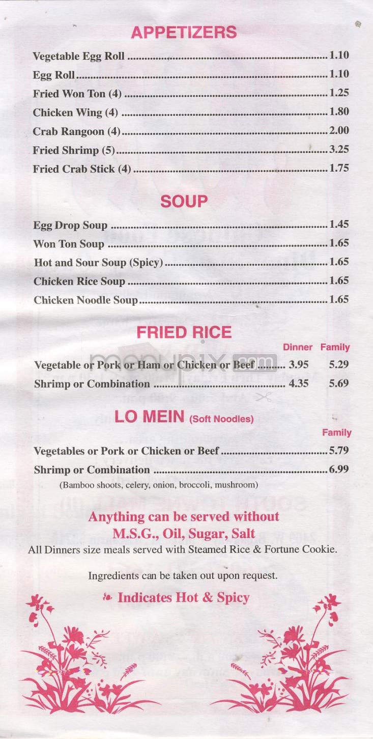 Menu page 2