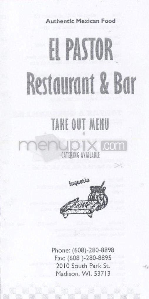 Menu page 1