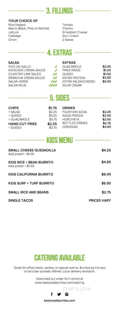 Menu page 2