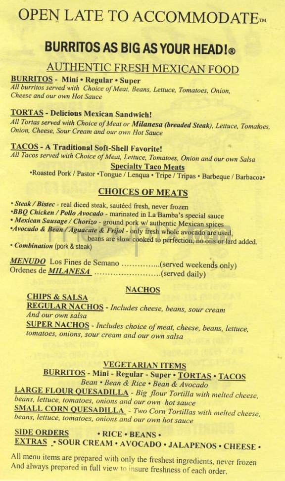 Menu page 2