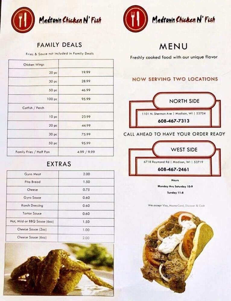 Menu page 2