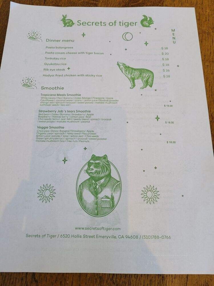 Menu page 2