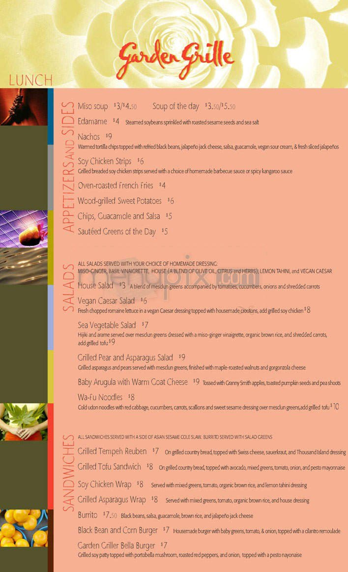 Menu page 1