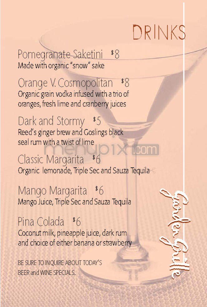 Menu page 5