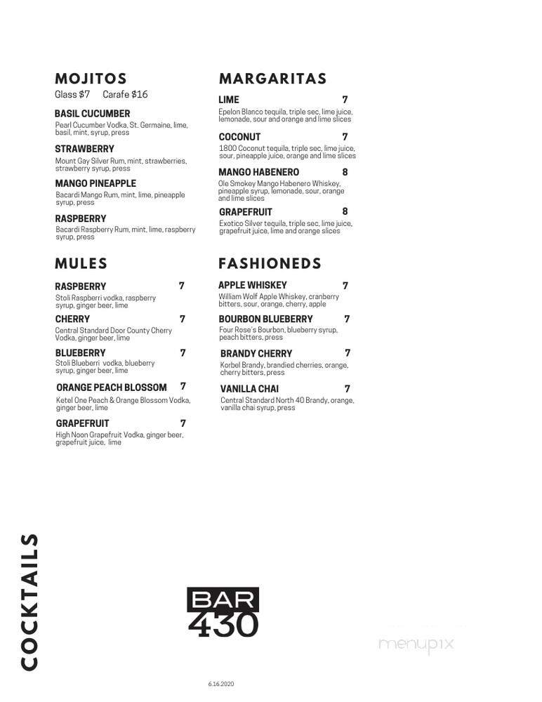 Menu page 1