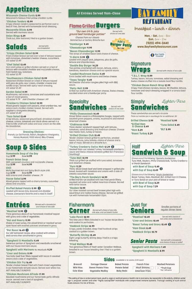 Menu page 1