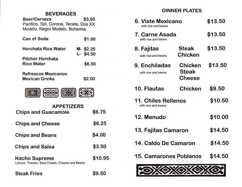 Menu page 2