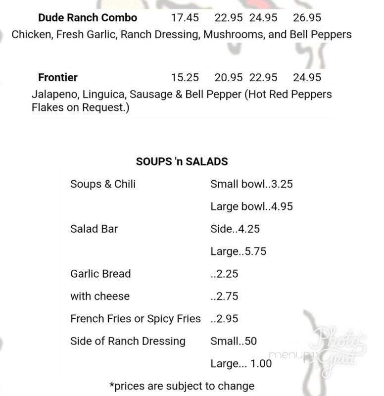 Menu page 2