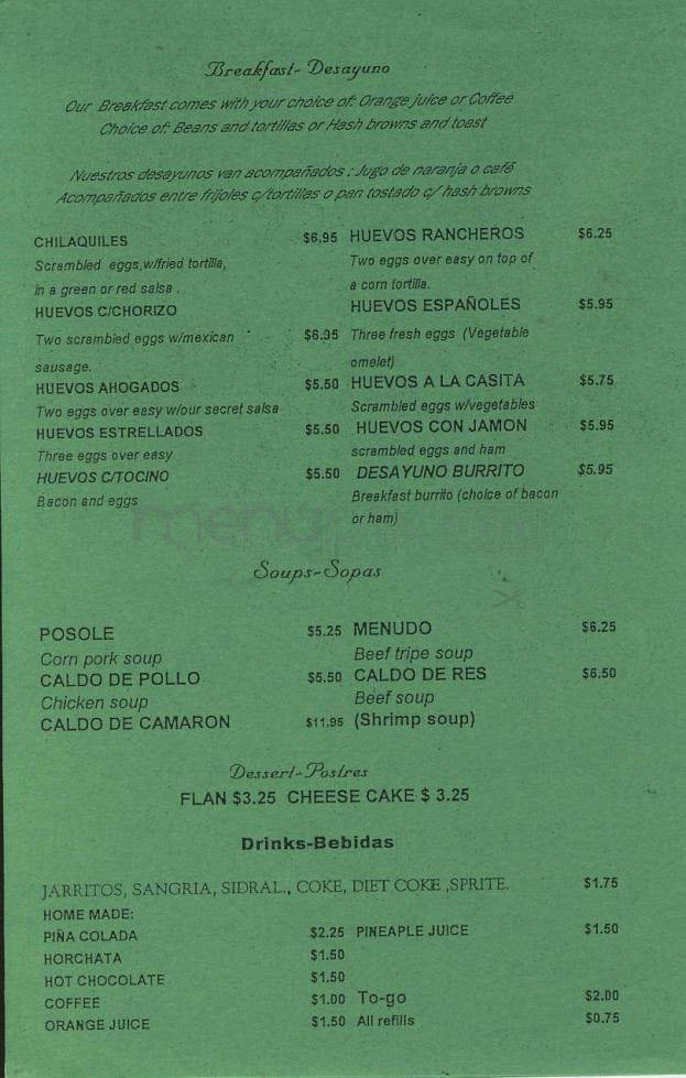 Menu page 2