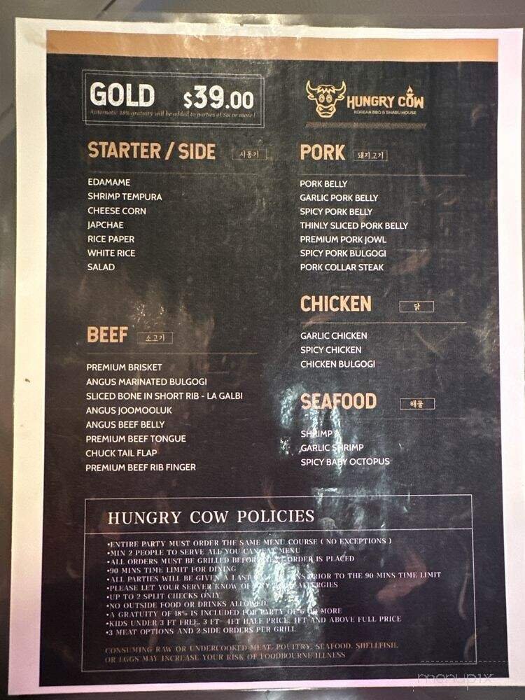 Menu page 1