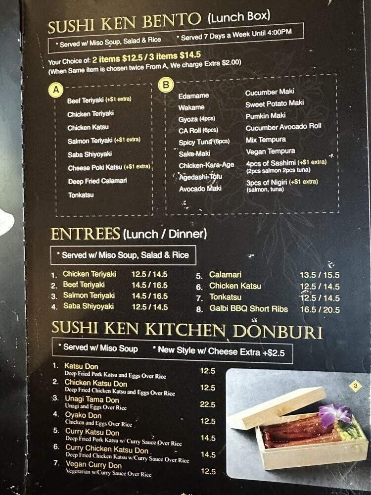 Menu page 1