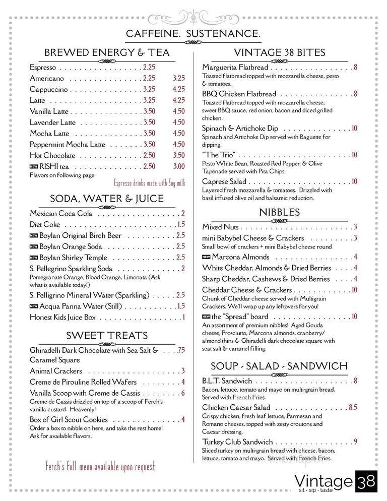 Menu page 1
