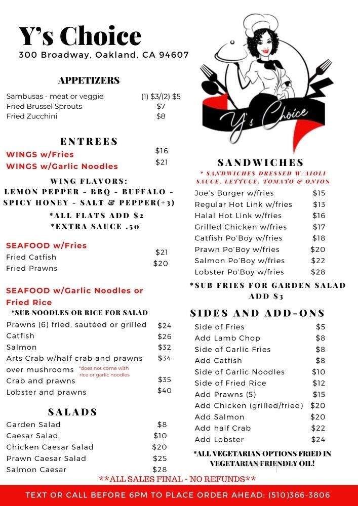 Menu page 1