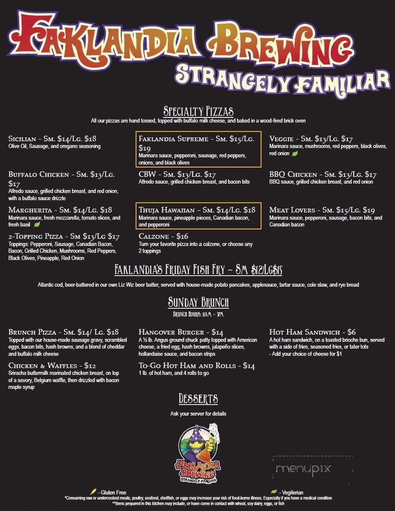 Menu page 2