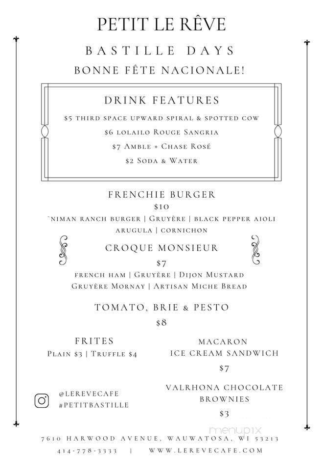 Menu page 1
