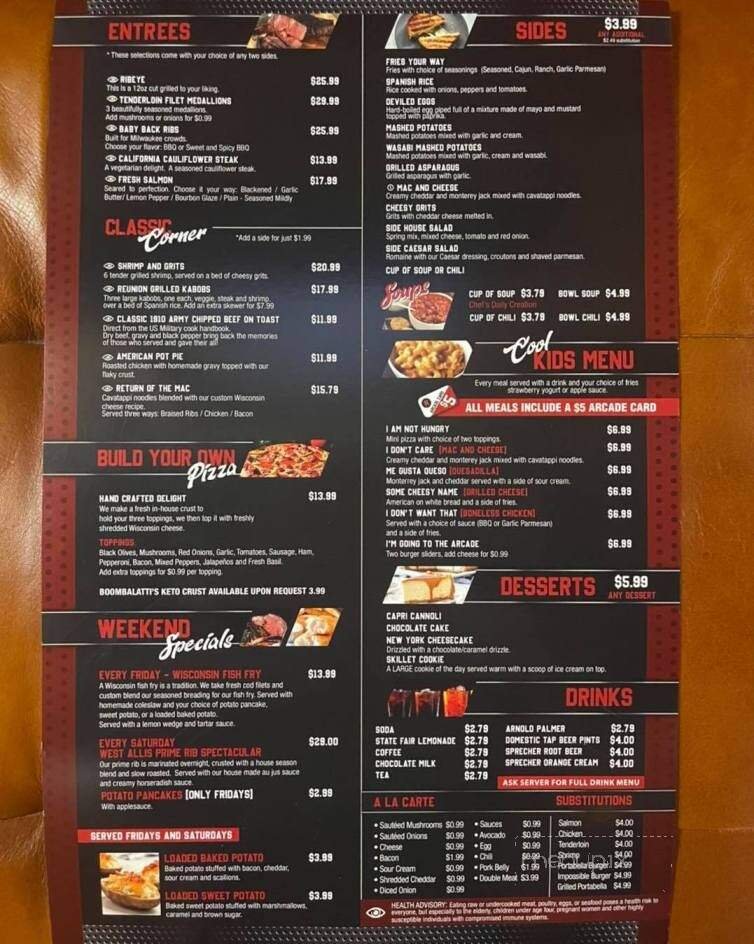Menu page 2