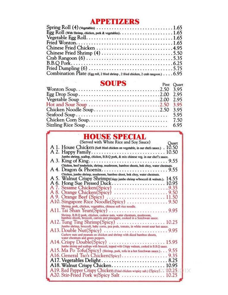 Menu page 1