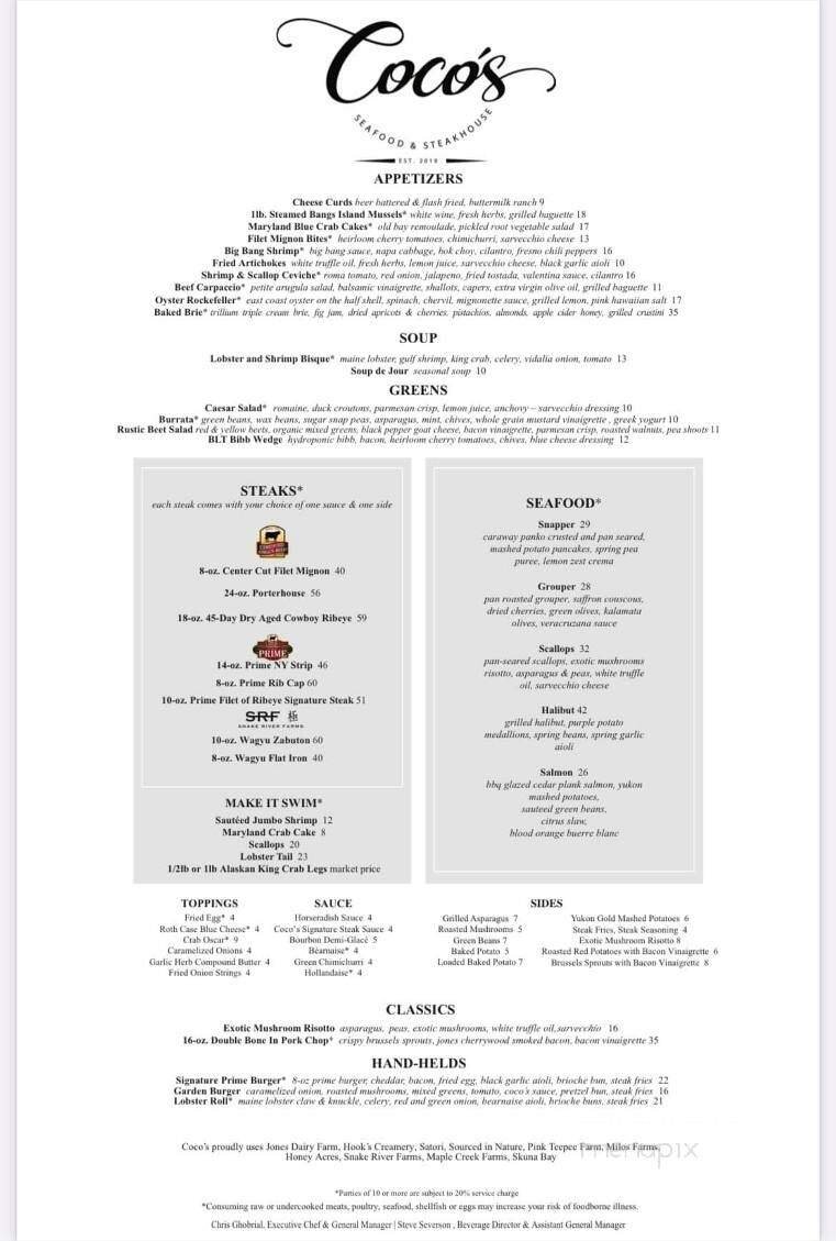 Menu page 1