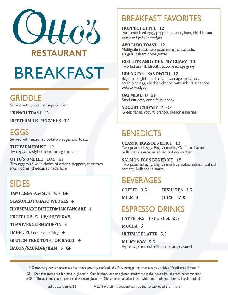 Menu page 1