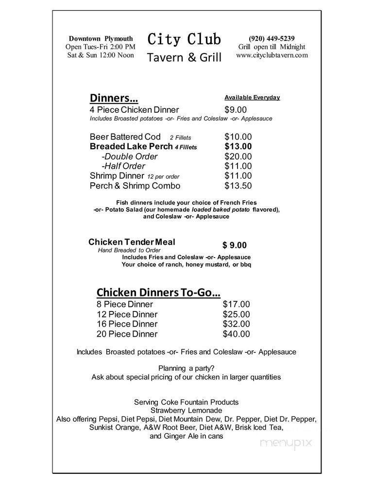 Menu page 2