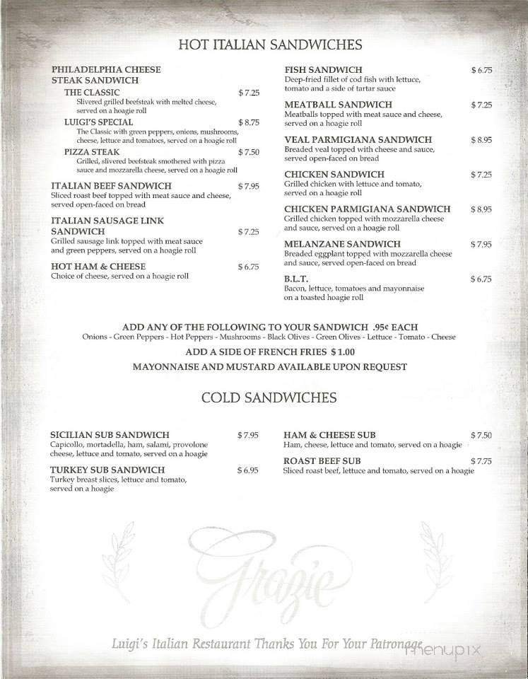 Menu page 1