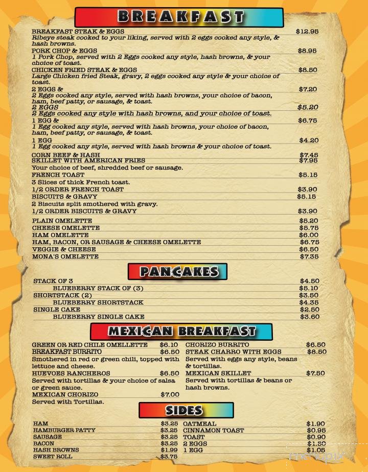 Menu page 2