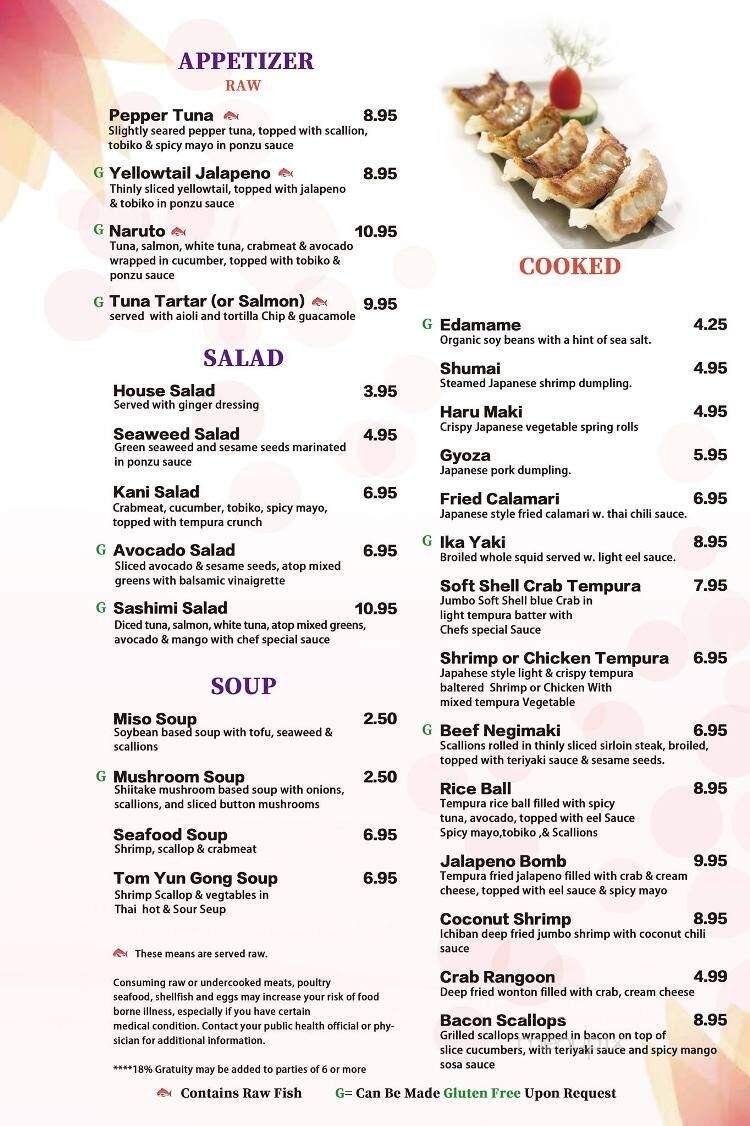 Menu page 2
