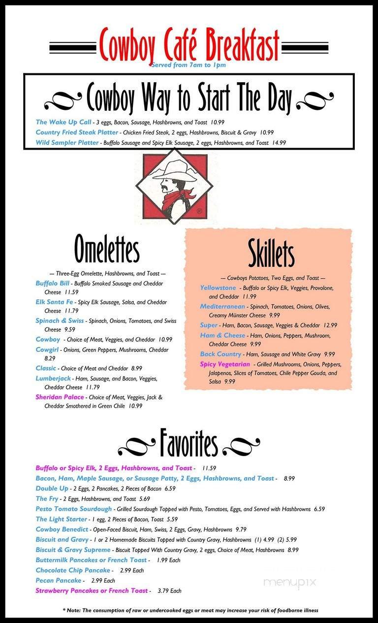 Menu page 1