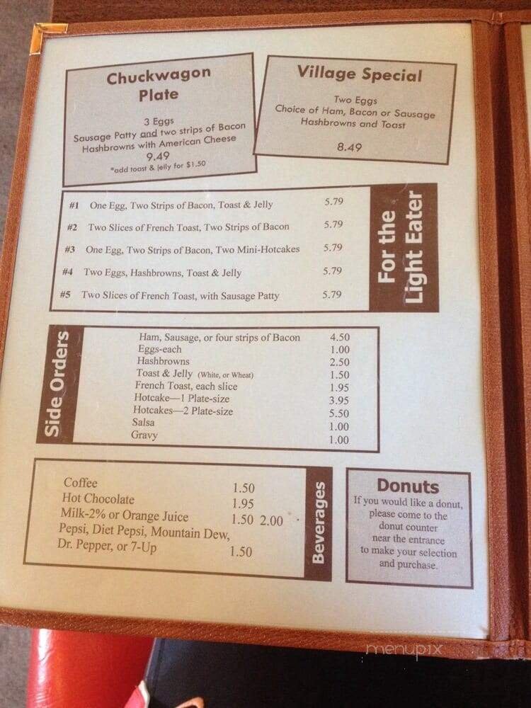 Menu page 1