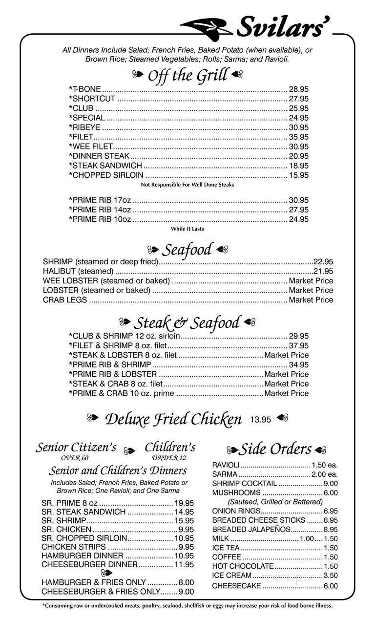 Menu page 2