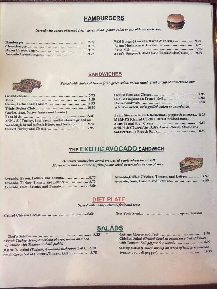 Menu page 2