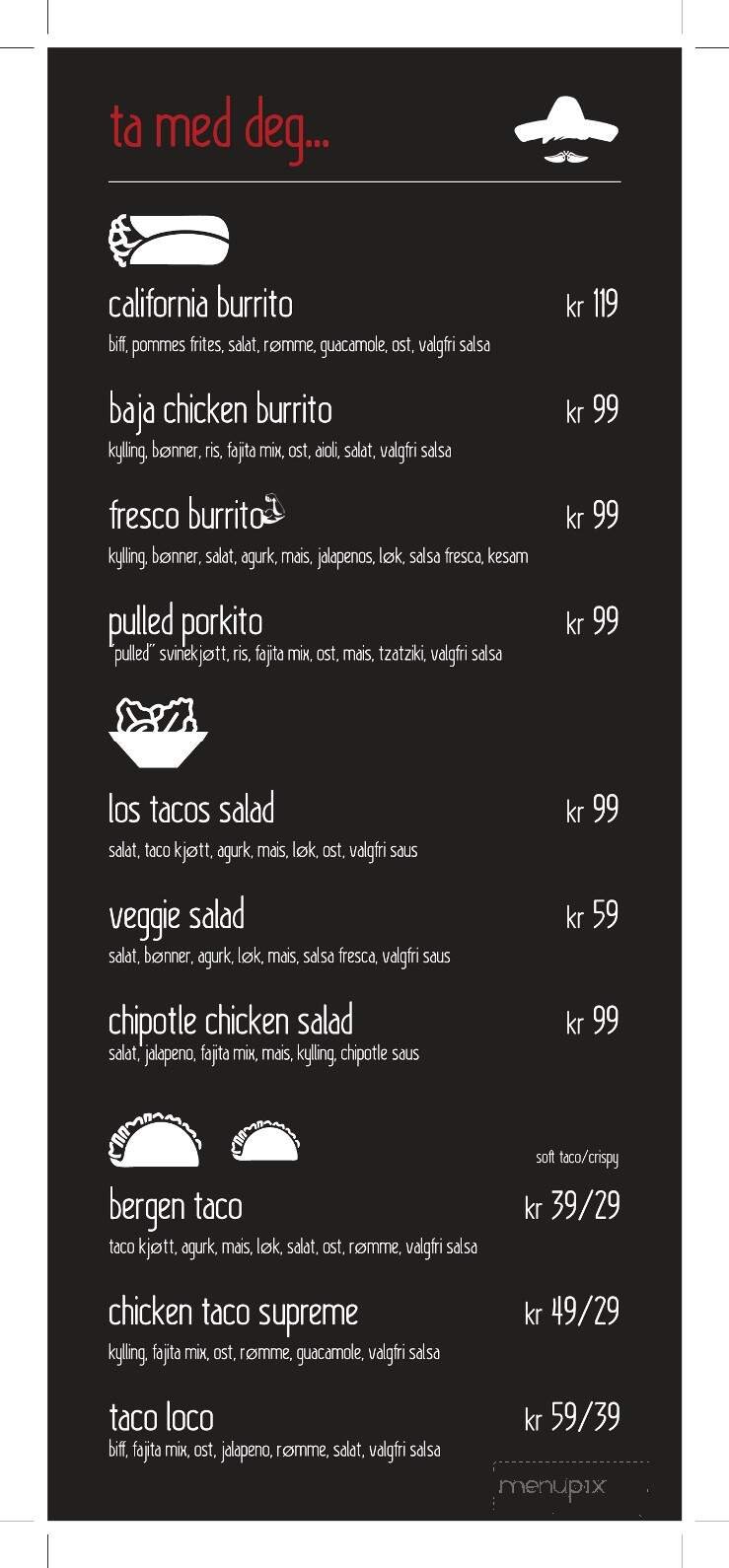 Menu page 1