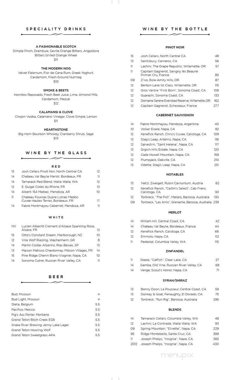 Menu page 2