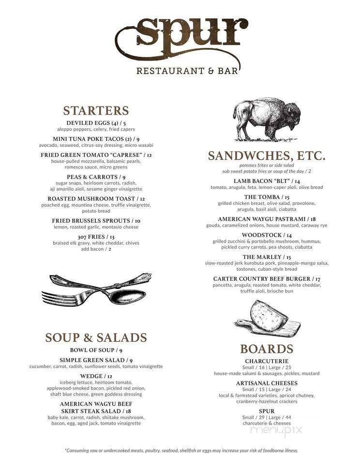 Menu page 1
