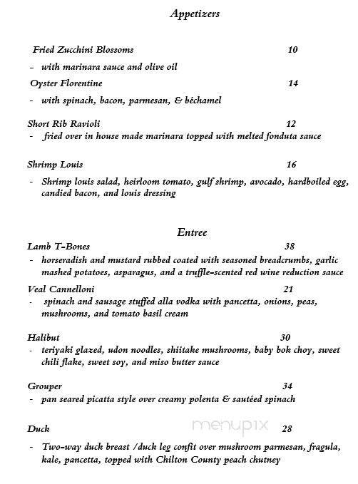 Menu page 3