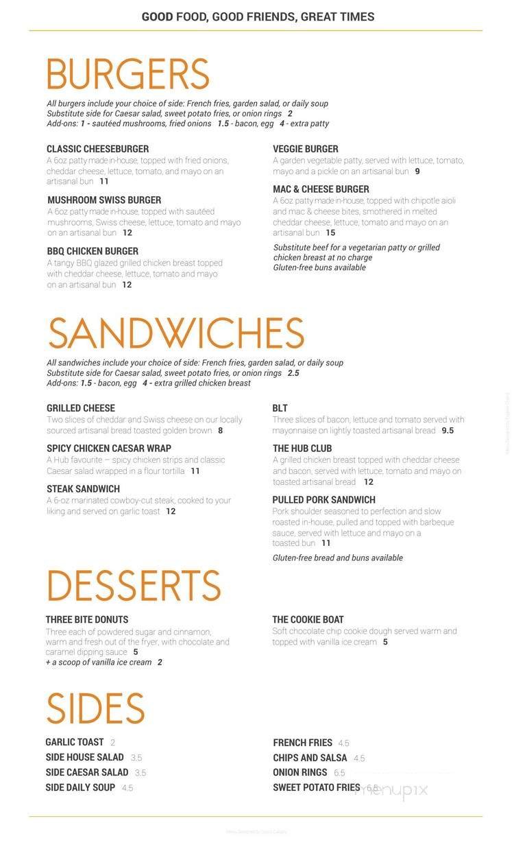 Menu page 2