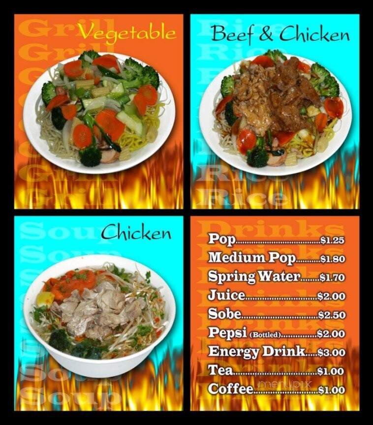 Menu page 1