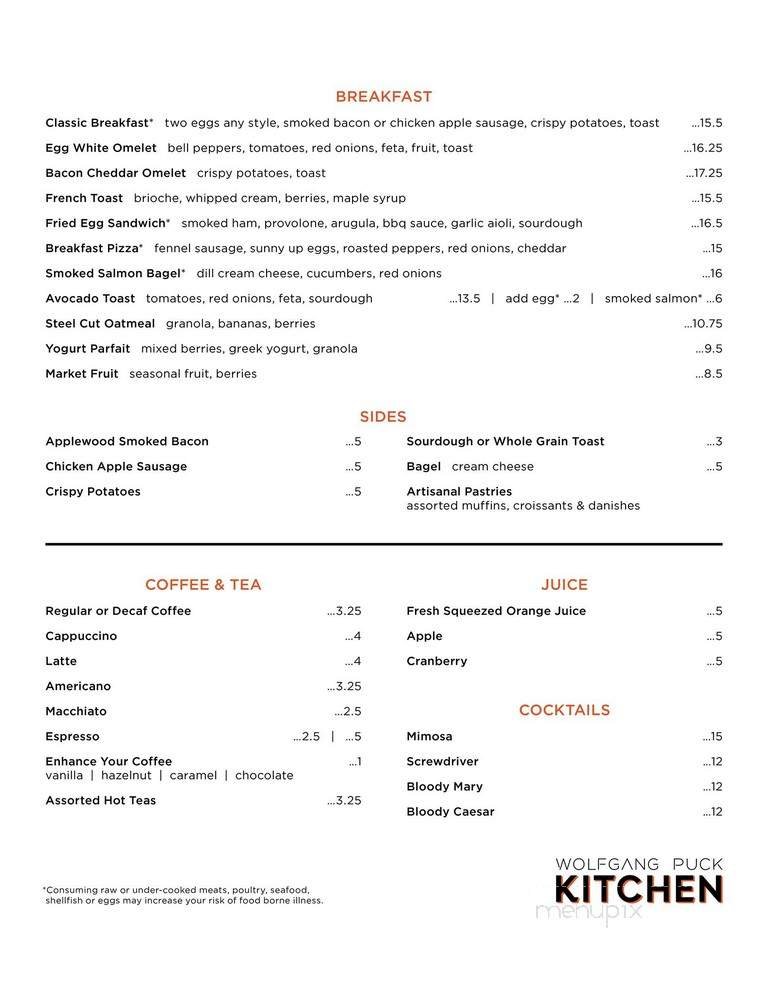 Menu page 1