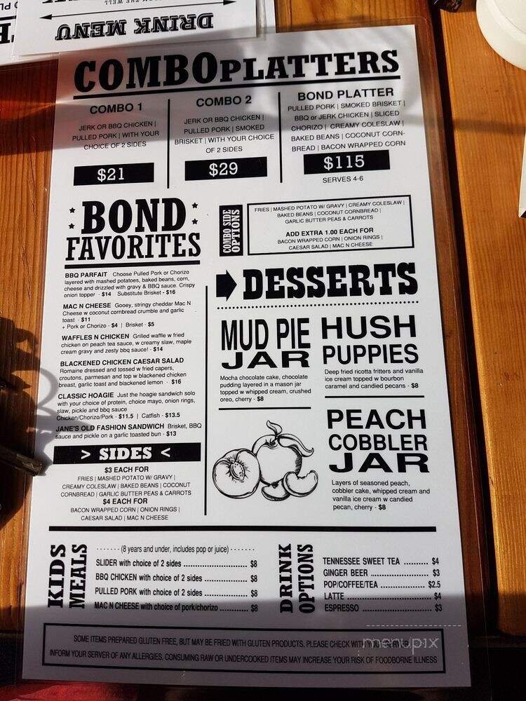 Menu page 1