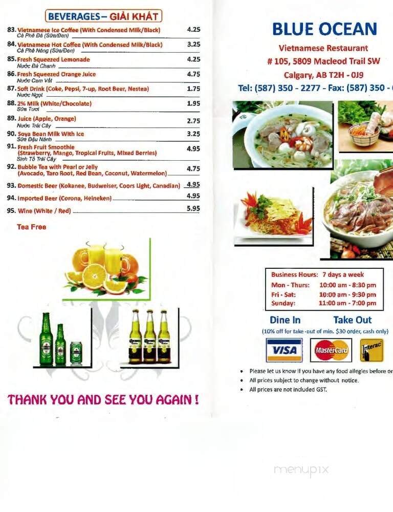 Menu page 1