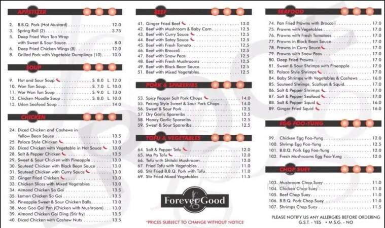 Menu page 2