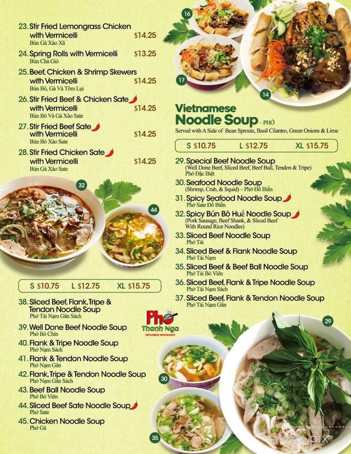 Menu page 1