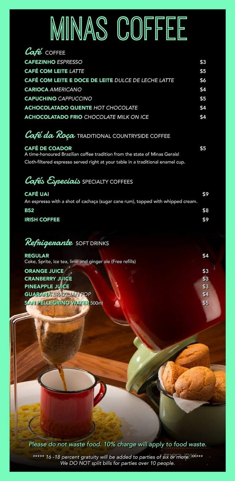 Menu page 1