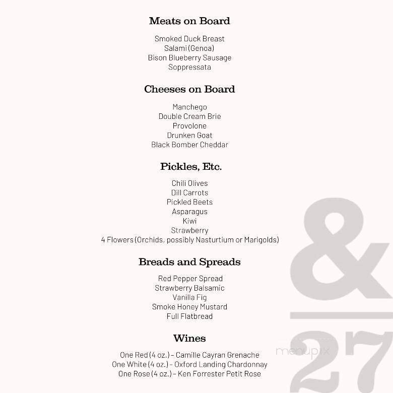 Menu page 1