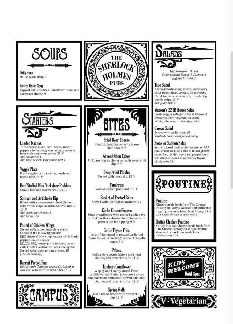 Menu page 1
